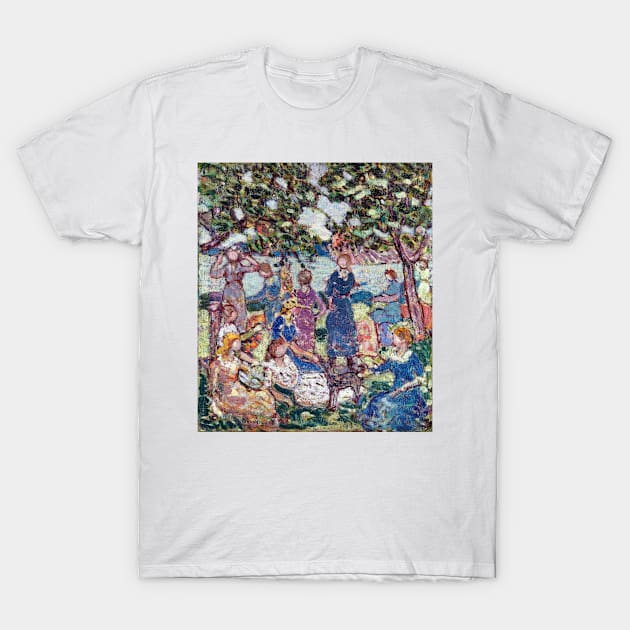 Maurice Brazil Prendergast Picnic by the Inlet T-Shirt by pdpress